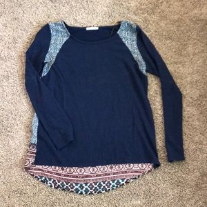 Mixed media sweater